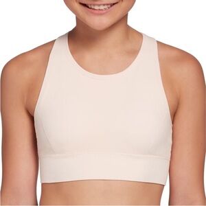NEW DSG Girls Seamless Core Sports Bra / Peachy Pink color - Size Large